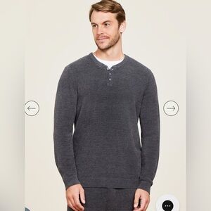 NWT Barefoot Dreams Men’s Henley